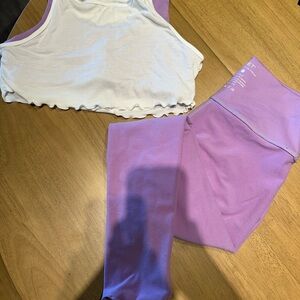 SET Active Purple Crop Top